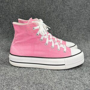 Converse Chuck Taylor All Star Lift Platform Canvas Sneakers Women's Size 8 Pink
